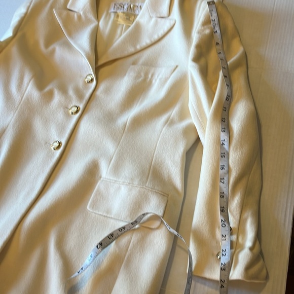 VTG-ESCADA Margaretha ley-12(44)-cream-angora wool blend, lined, blazer/jacket. - Picture 13 of 16